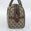 GUCCI GG Supreme Web Sherry Line Bag PVC Beige Gold 67 01 4422 Auth 183682-4