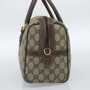 GUCCI GG Supreme Web Sherry Line Bag PVC Beige Gold 67 01 4422 Auth 183682-5