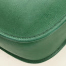 HERMES Evelyn 1GM Shoulder Bag Leather Green Gold Auth 183685V-20