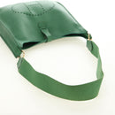 HERMES Evelyn 1GM Shoulder Bag Leather Green Gold Auth 183685V-6