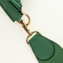 HERMES Evelyn 1GM Shoulder Bag Leather Green Gold Auth 183685V-15