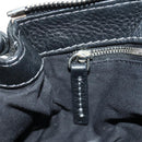 Chloe Mini Paddington Hand Bag Leather Black Silver gold Auth 183688M-22