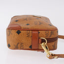 MCM Vicetos Logogram Shoulder Bag PVC Leather Brown Gold Auth 183689-3