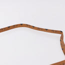 MCM Vicetos Logogram Shoulder Bag PVC Leather Brown Gold Auth 183689-8