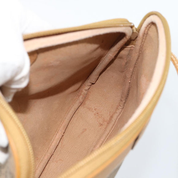 GUCCI Micro GG Supreme Shoulder Bag PVC Beige Gold 007 123 0428 Auth 183690