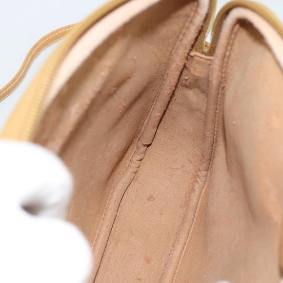GUCCI Micro GG Supreme Shoulder Bag PVC Beige Gold 007 123 0428 Auth 183690