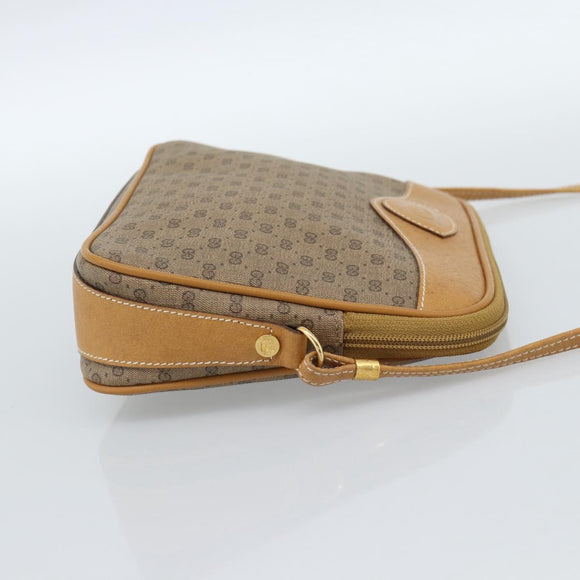 GUCCI Micro GG Supreme Shoulder Bag PVC Beige Gold 007 123 0428 Auth 183690