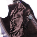 PRADA Shoulder Bag Leather Purple Silver Auth 183691A-23
