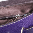 PRADA Shoulder Bag Leather Purple Silver Auth 183691A-11