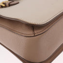 Miu Miu Hand Bag Leather 2way Ivory Gold Auth 183692A-10