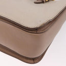 Miu Miu Hand Bag Leather 2way Ivory Gold Auth 183692A-15
