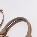Miu Miu Hand Bag Leather 2way Ivory Gold Auth 183692A-8