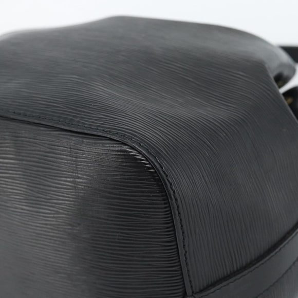 LOUIS VUITTON Epi Petit Noe Umhängetasche Schwarz M44102 LV Auth 183695A