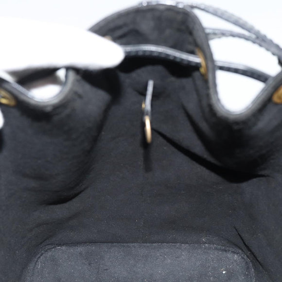 LOUIS VUITTON Epi Petit Noe Umhängetasche Schwarz M44102 LV Auth 183695A