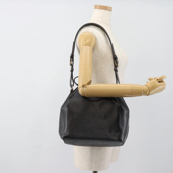 LOUIS VUITTON Epi Petit Noe Umhängetasche Schwarz M44102 LV Auth 183695A