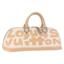 LOUIS VUITTON Graffiti Armahorizontal Hand Bag White Orange M92176 Auth 183696A-1