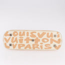 LOUIS VUITTON Graffiti Armahorizontal Hand Bag White Orange M92176 Auth 183696A-6