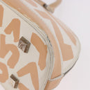 LOUIS VUITTON Graffiti Armahorizontal Hand Bag White Orange M92176 Auth 183696A-17