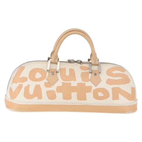 LOUIS VUITTON Graffiti Armahorizontal Hand Bag White Orange M92176 Auth 183696A