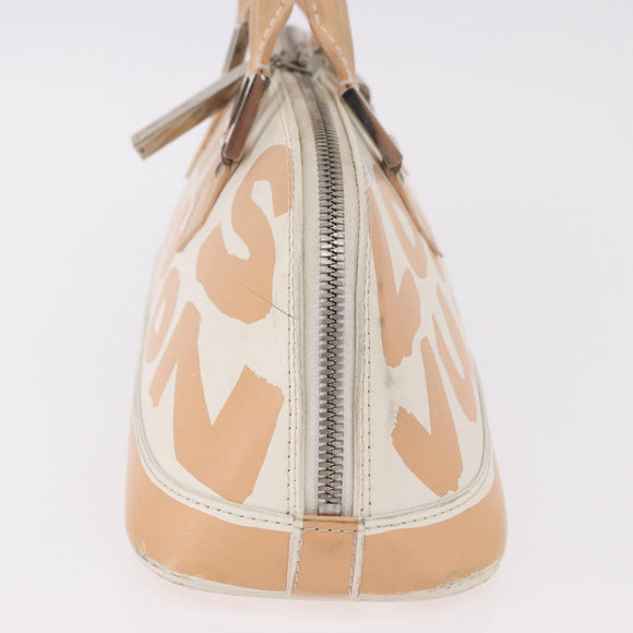 LOUIS VUITTON Graffiti Armahorizontal Hand Bag White Orange M92176 Auth 183696A