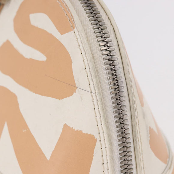 LOUIS VUITTON Graffiti Armahorizontal Hand Bag White Orange M92176 Auth 183696A