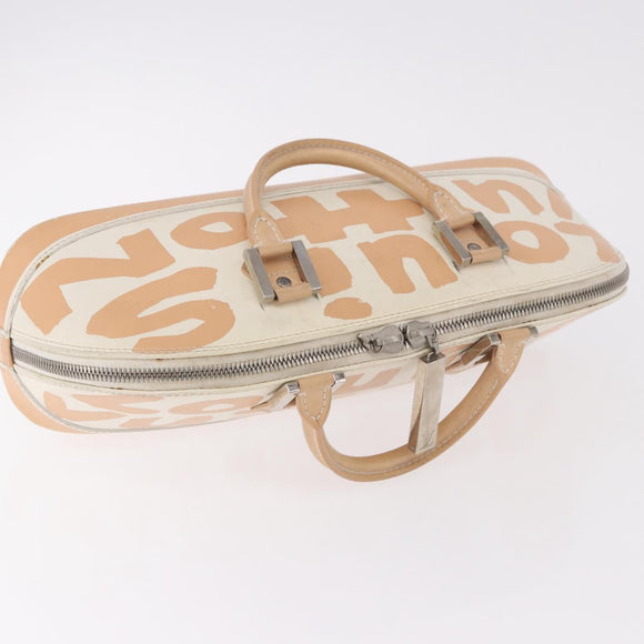 LOUIS VUITTON Graffiti Armahorizontal Hand Bag White Orange M92176 Auth 183696A