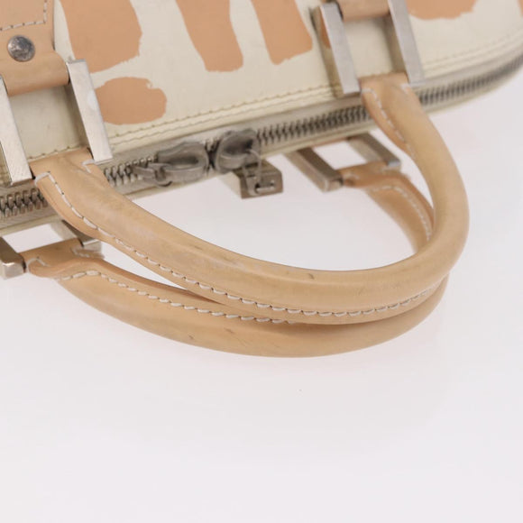 LOUIS VUITTON Graffiti Armahorizontal Hand Bag White Orange M92176 Auth 183696A