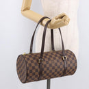LOUIS VUITTON Damier Ebene Papillon 30 Hand Bag N51303 LV Auth 183697V-21