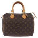 LOUIS VUITTON Monogram Speedy 25 Hand Bag M41528 LV Auth 183701V-2