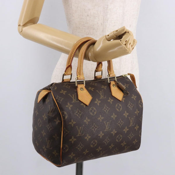 LOUIS VUITTON Monogram Speedy 25 Hand Bag M41528 LV Auth 183701V