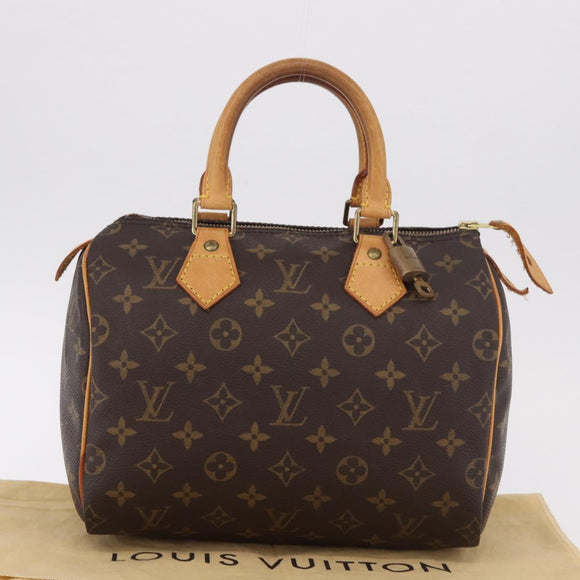 LOUIS VUITTON Monogram Speedy 25 Hand Bag M41528 LV Auth 183701V