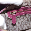 Christian Dior Canage Lady Dior Hand Bag Lamb Skin 2way Purple Gold Auth 183704M-22