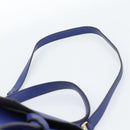 CELINE Belt bag Hand Bag Leather 2way Blue Gold Auth 183709M-10