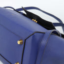 CELINE Belt bag Hand Bag Leather 2way Blue Gold Auth 183709M-12
