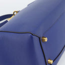 CELINE Belt bag Hand Bag Leather 2way Blue Gold Auth 183709M-15