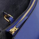 CELINE Belt bag Hand Bag Leather 2way Blue Gold Auth 183709M-18
