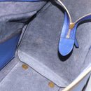 CELINE Belt bag Hand Bag Leather 2way Blue Gold Auth 183709M-20