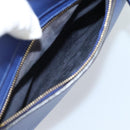 CELINE Belt bag Hand Bag Leather 2way Blue Gold Auth 183709M-23