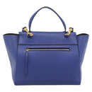 CELINE Belt bag Hand Bag Leather 2way Blue Gold Auth 183709M-3