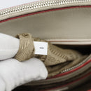 PRADA Handtasche Leder 2-Wege Weiß Silber Auth 183712M-29