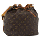 LOUIS VUITTON Monogram Petit Noe Shoulder Bag M42226 LV Auth 183713SAV-1