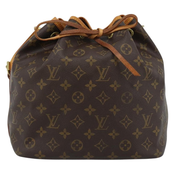 LOUIS VUITTON Monogram Petit Noe Shoulder Bag M42226 LV Auth 183713SAV