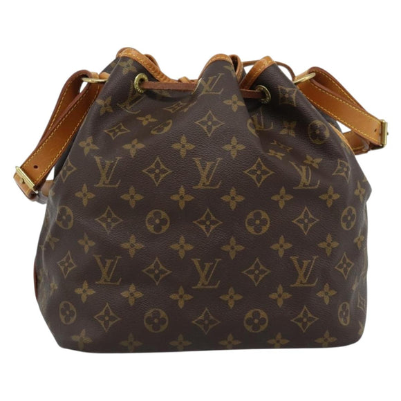 LOUIS VUITTON Monogram Petit Noe Shoulder Bag M42226 LV Auth 183713SAV