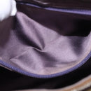 PRADA Umhängetasche Canvas Beige Silber Auth 183714-23