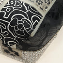CHANEL Patchwork Tote Bag rubber Black Silver CC Auth 183715SAV-18