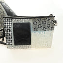 CHANEL Patchwork Tote Bag rubber Black Silver CC Auth 183715SAV-21