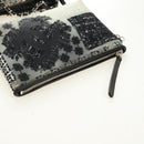CHANEL Patchwork Tote Bag rubber Black Silver CC Auth 183715SAV-22
