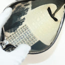 CHANEL Patchwork Tote Bag rubber Black Silver CC Auth 183715SAV-23