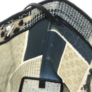 CHANEL Patchwork Tote Bag rubber Black Silver CC Auth 183715SAV-26