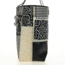 CHANEL Patchwork Tote Bag rubber Black Silver CC Auth 183715SAV-3